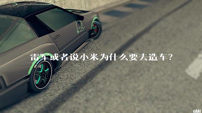 雷军或者说小米为什么要去造车？