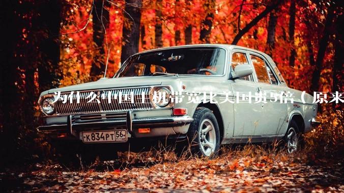 为什么中国主机带宽比美国贵5倍（原来错误的10000倍），比如阿里云？